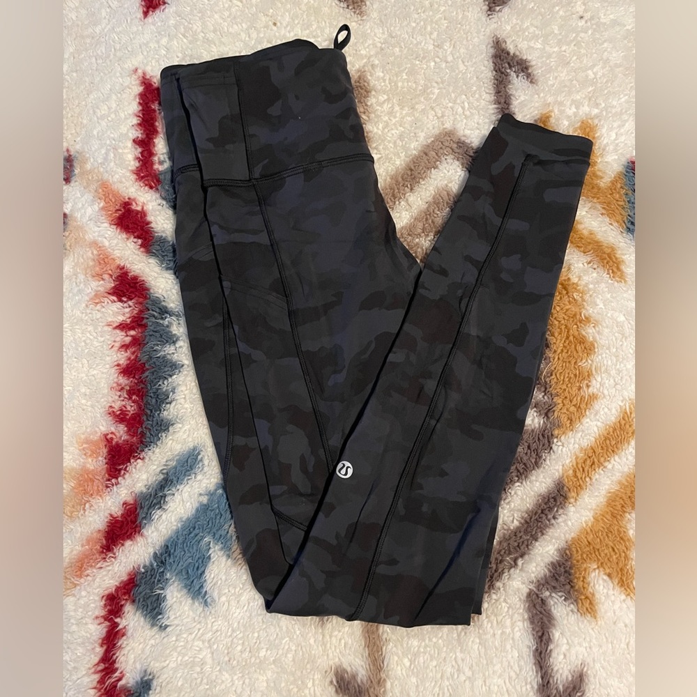 Lululemon full length leggings- camo